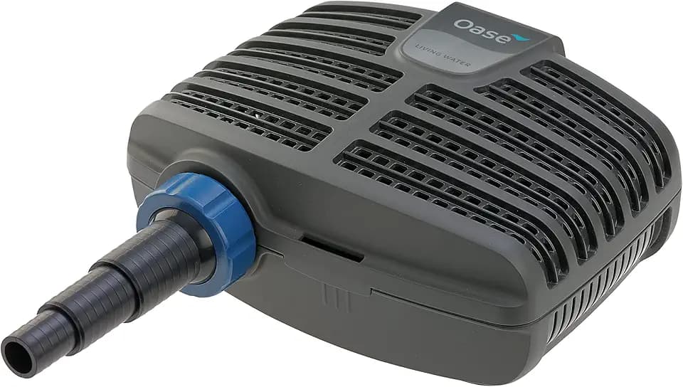 OASE 20249 Filterpumpe AquaMax Eco Classic 3500E, 3500 l/h Förderleistung, energiesparende Bachlaufpumpe, Teichpumpe, Filter, Pumpe, Bachlauf, Schwarz