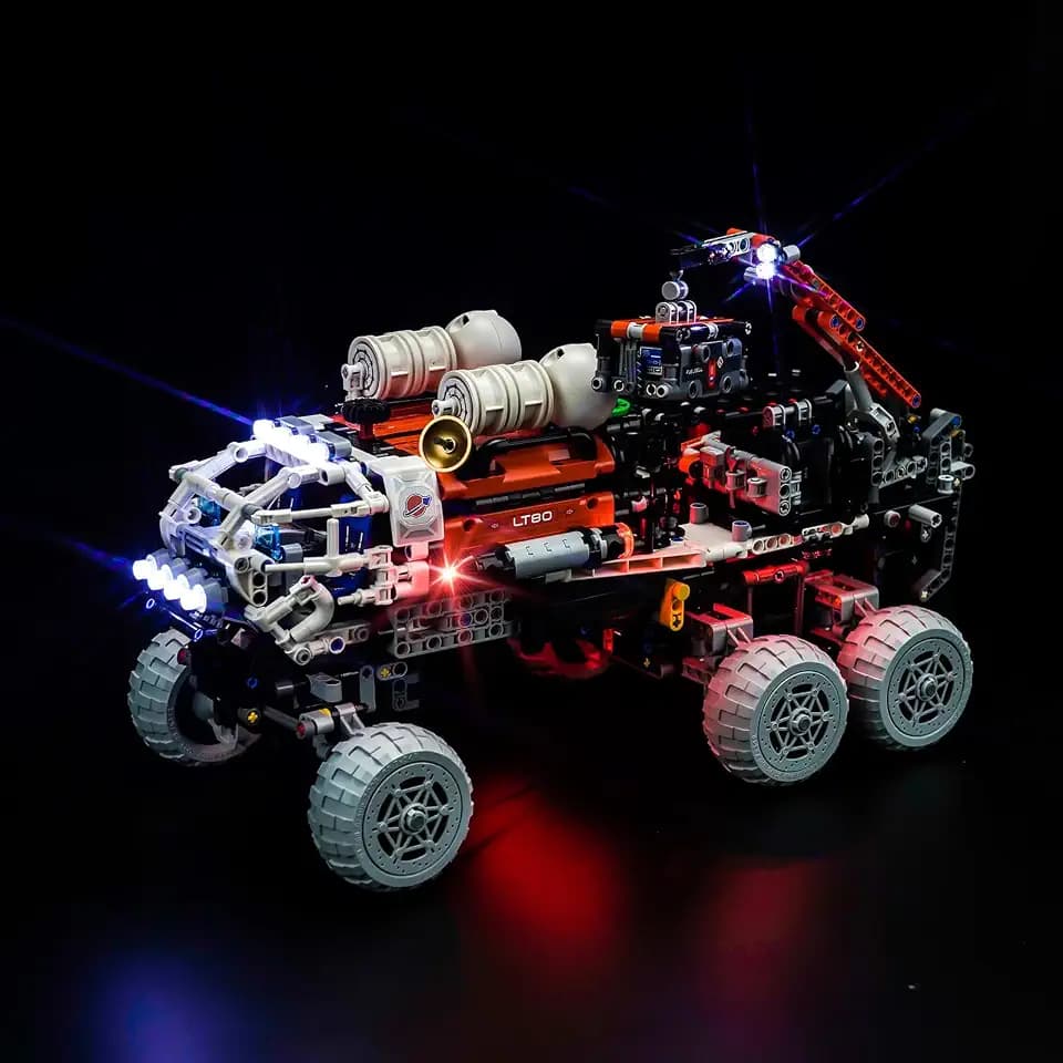 LocoLee Licht Kompatibel mit Lego Mars Exploration Rover 42180, Nur Lichter Set - Kein Modell, Licht Beleuchtungs Compatible with LEGO 42180 Mars Exploration Rover City