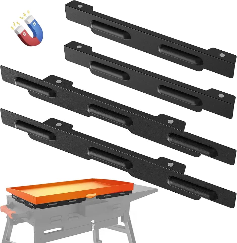Wind Guards for Blackstone 28" Griddle, MeWeBlue for Blackstone Accessories Fit for Grill, 5016 Magnetic Stainless Steel Wind Screens Protect Flame Hold Heat, Compatible with Hood