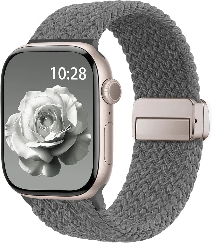 Braided Stretchy Magnetic Sport Band for Apple Watch Bands for Women Men