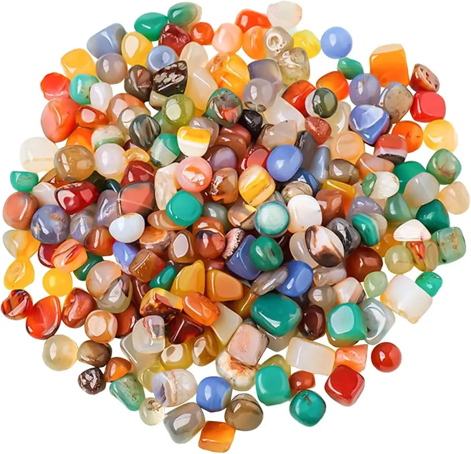 500g Edelsteine für Kinder 11-25 mm Halbedelsteine Bunt