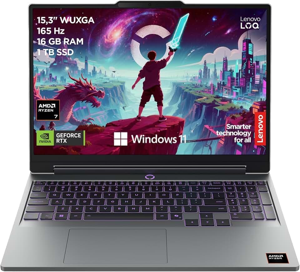 Lenovo LOQ | Laptop | Ryzen 7 | 16GB | 1TB | RTX 5060