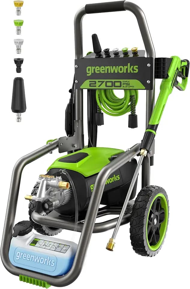 Greenworks 2700 PSI (2.3 GPM Max) Brushless Electric Pressure Washer