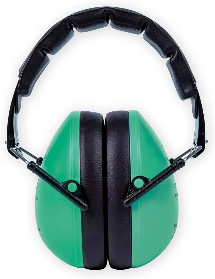 TimeTEX - Gehörschutz für Kinder "Auris Plus" Türkis | Robuster, verstellbarer und zusammenklappbarer Lärmschutz Kopfhörer mit Dämmwert 24,3 dB | Inhalt:1x Noise Cancelling Kapselgehörschutz,11 x 8 cm