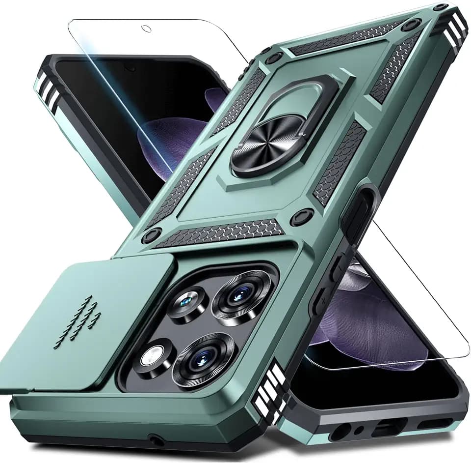 for Moto G 2026/2025 Case,Moto G Play 2026 Case Built in Slide Camera Cover
