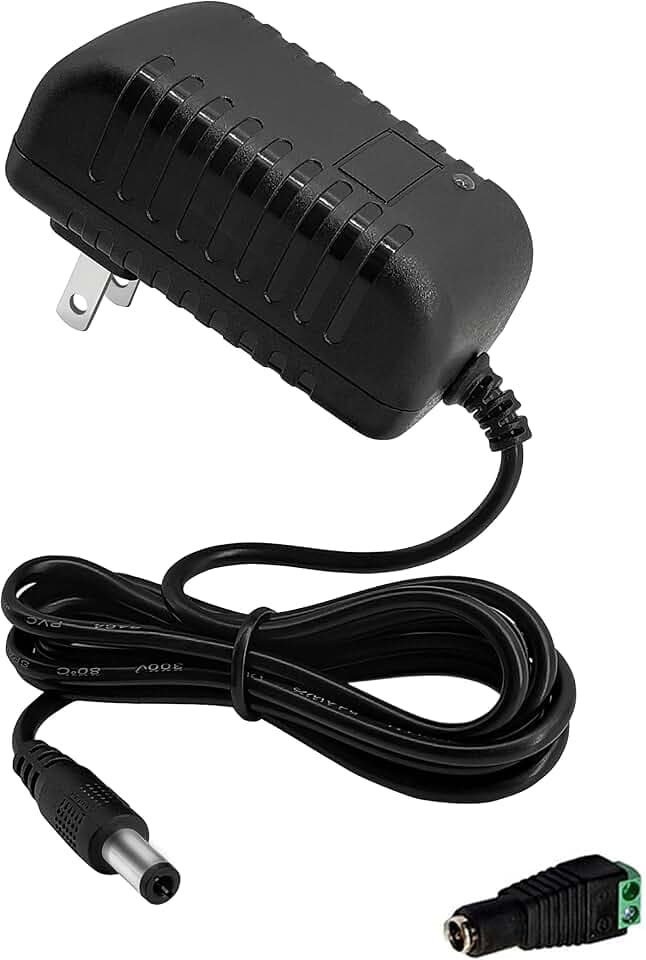 12 Volt 2A Power Adapter Supply, AC 100-240V 50/60Hz