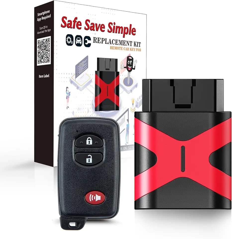 Programmable Keyfob, Replacement Car Keys Fob and DIY Programmer Kit for 2010-2015 Toyota Prius Venza 4Runner Smart Remote HYQ14ACX 271451-5290
