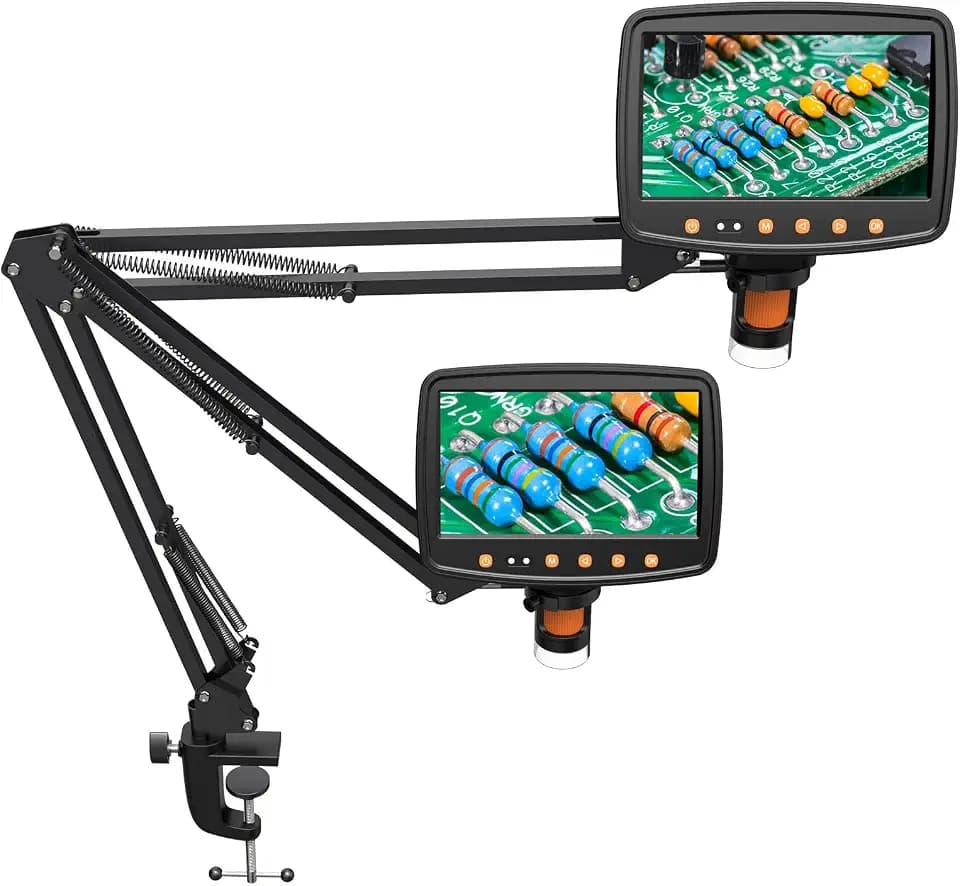 Hayve Microscope Arm Stand，Adjustable Metal Bracket with Clamp