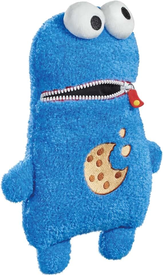 Schmidt Spiele Sesame Street Cookie Monster arti,Schmidt 42548 Sorgenfresser, Krümelmonster aus der Sesamstrasse, Plüschfigur, 30 cm, Single, normal, Blau