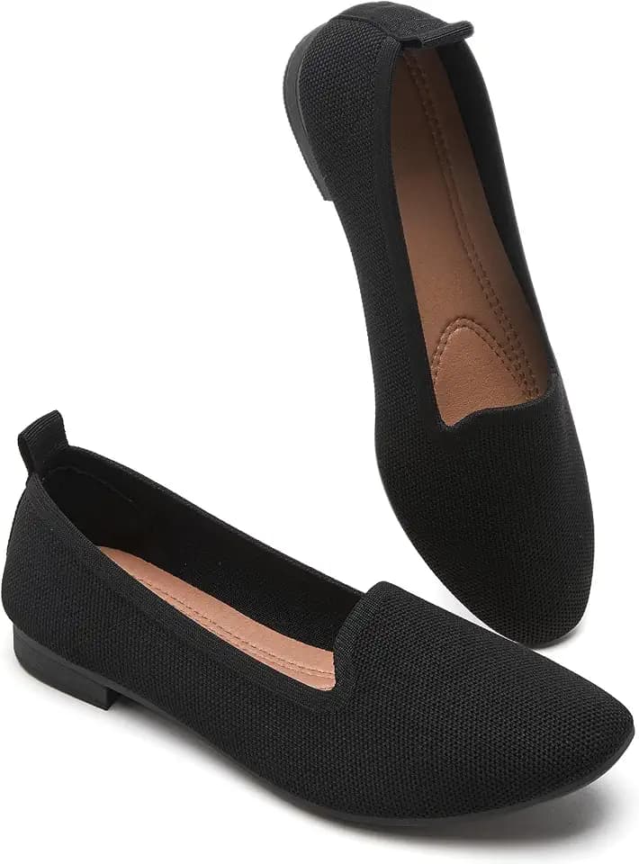 BABUDOG Women's Flats Shoes Mesh Slip on Loafers Soft Memory Foam Flats