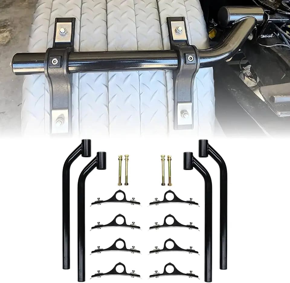 TORQUE Poly Fender Mounting Bracket Kit Black for Semi Trucks