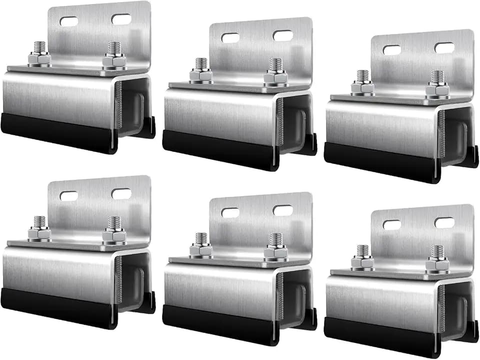 Van Roof Rack Mount Kit,Mushroom head holder Roof Rack Brackets,304 Stainless Steel Van Roof Rack for ProMaster, Boxer, Jumper, Ducato,Movano (6)