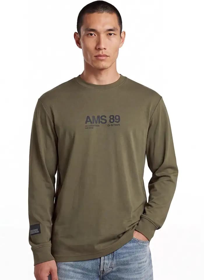 G-Star Herren AMS 89 Ls R T T-Shirt
