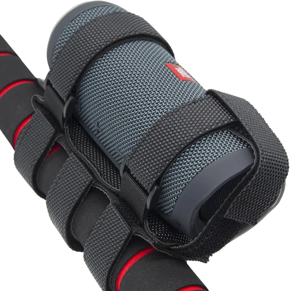 Portable Bike Golf-Cart Speaker Mount - Adjustable Strap Holder for JBL Flip 6 Charge 5 Series Bluetooth Speaker, Waterproof Holder for Railing or Handlebar of Bicycle, Scooter, utv, ATV, Motorcycle