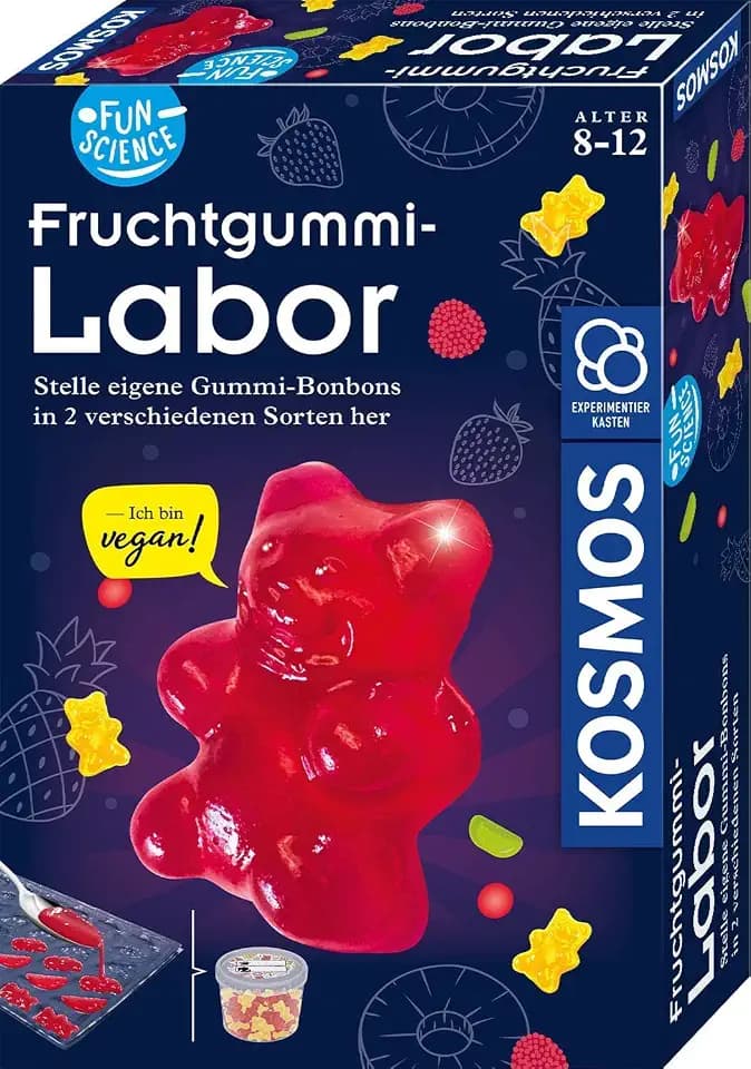 KOSMOS Fun Science - Fruchtgummi-Labor, Experimentier-Set für Kinder