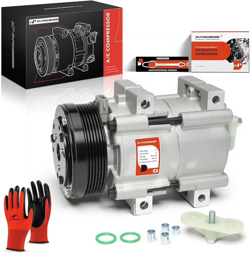 A-Premium Air Conditioner AC Compressor with Clutch