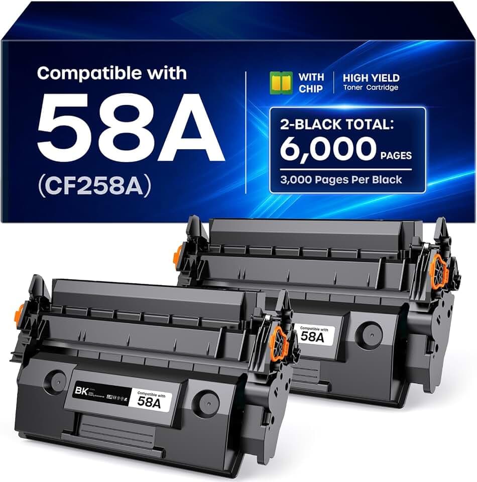 58A CF258A Toner Cartridge Black Compatible for HP 58A CF258A 58X with Chip