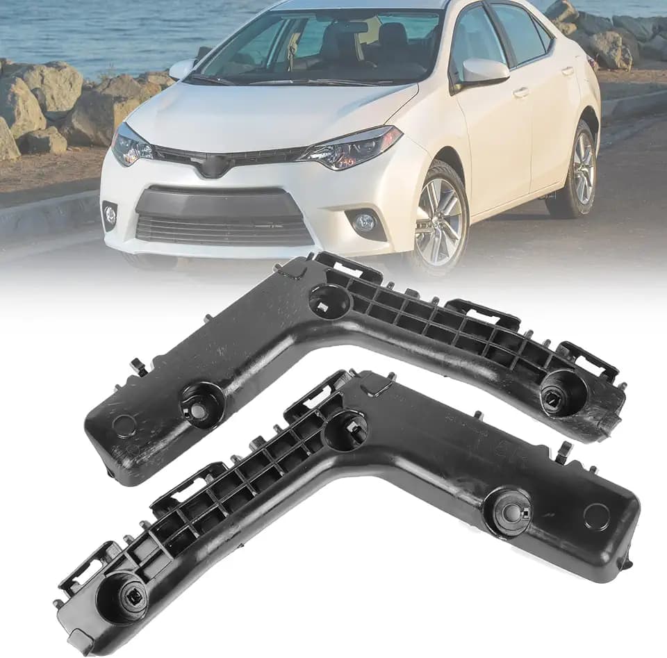 Front Bumper Bracket Set for Toyota Corolla 2014-2016 Left Driver and Right Passenger Side 5211502240, 5211602240, TO1043123, TO1042123