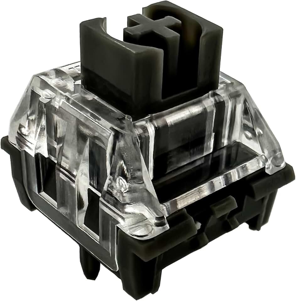 Zjmehty Kailh Midnight PRO Switches for Mechanical Gaming Keyboard,5-pin/40gf Linear/Silent Switches(Midnight Linear,108Pcs)