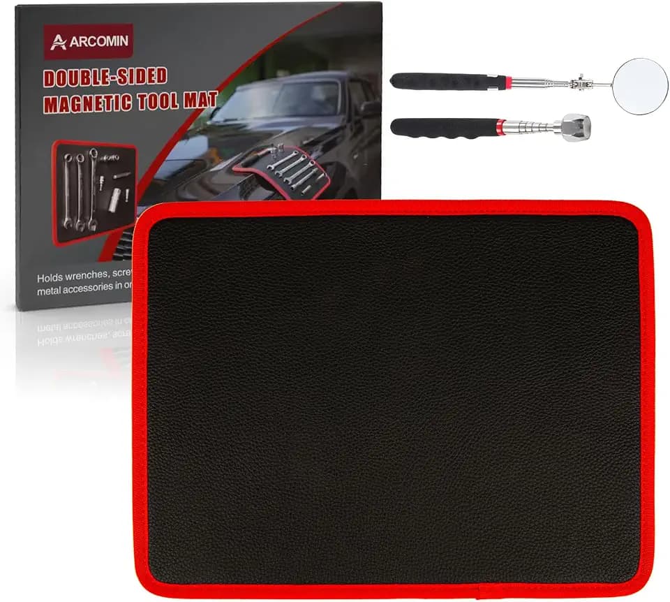 Magnetic Tool Mat, 12.8"x9.8" Flexible PVC Magnetic Tray