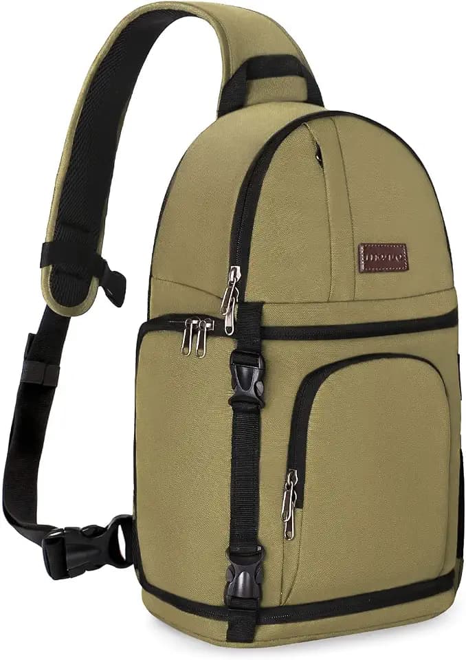 MOSISO Camera Sling Bag, Photography Shoulder Bag Compact Camera Backpack