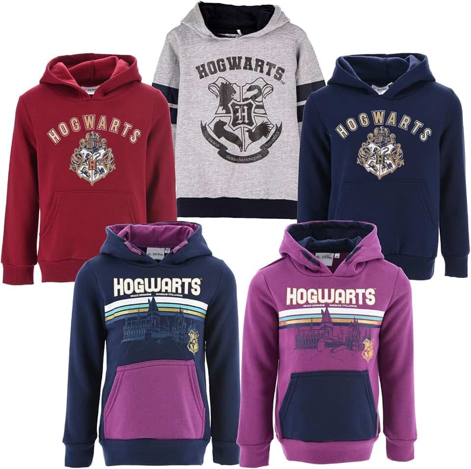 Harry Potter - Mädchen Jungen - Full Print Hoodie - Herbst Winter - Offiziell lizenziert