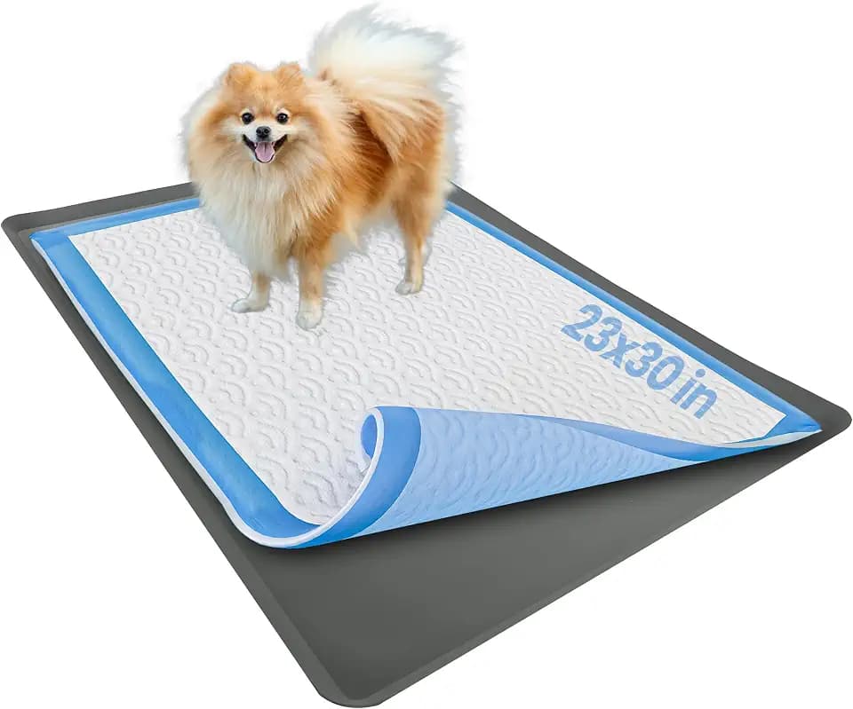 Dog Pee Pad Holder - Fits Up to 23” x 30” Pee Pad - 1 Pack - Grey
