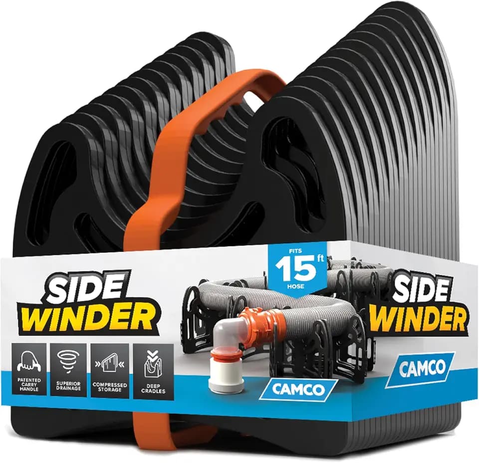 Camco Sidewinder Telescoping Folding RV Sewer Hose Support, 15 Ft, 43043