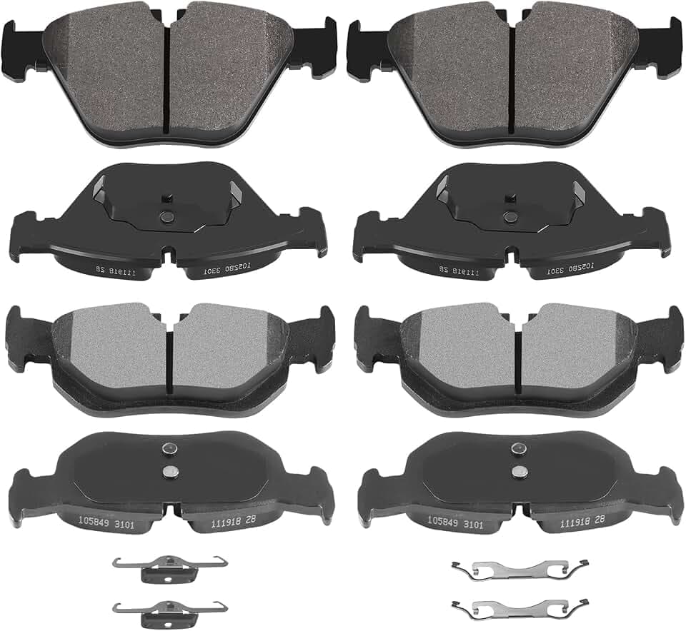 Brake Pads,ECCPP 8pc Ceramic Disc Brake Kits fit For BMW For 328i 2007-2013