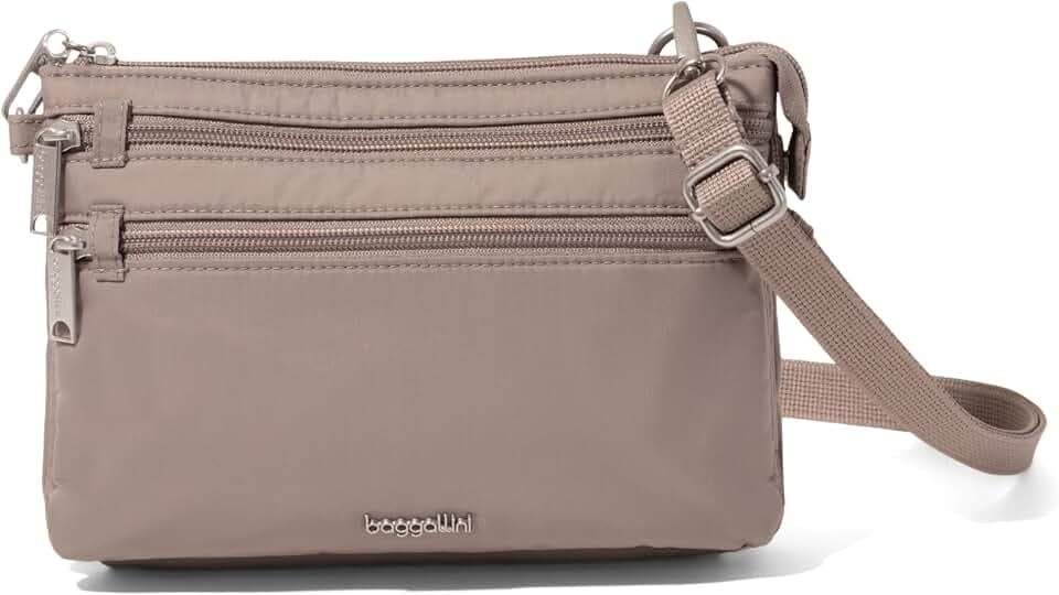Securtex Anti-Theft Stash Crossbody - 9.25"x 6.25" Travel Safe Bag w/Locking Zippers