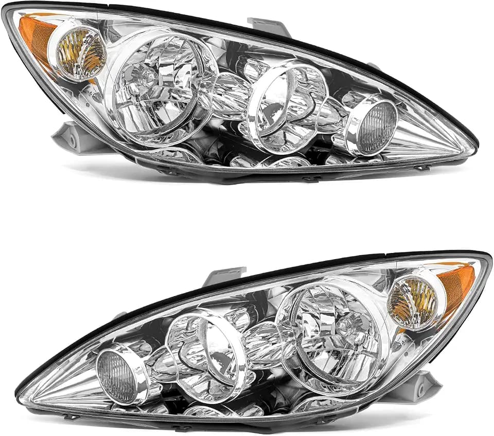 for 2005-2006 Toyota Camry Headlights Assembly Chrome Pair