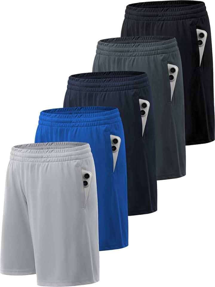 BVNSOZ Men's Athletic Shorts with Pockets
