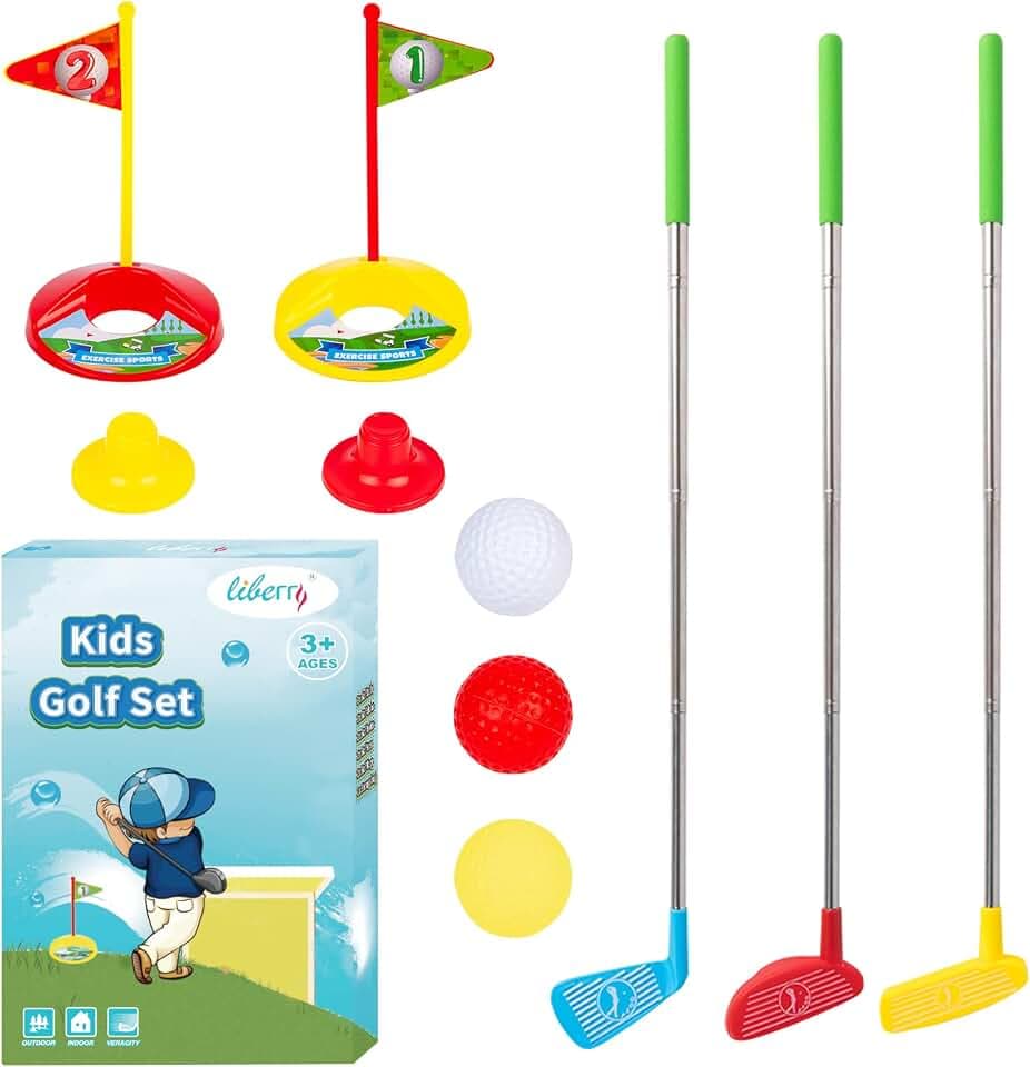 Liberry Toddler Golf Club Set, Kids Toy for Boys Girls Ages 3 4 5