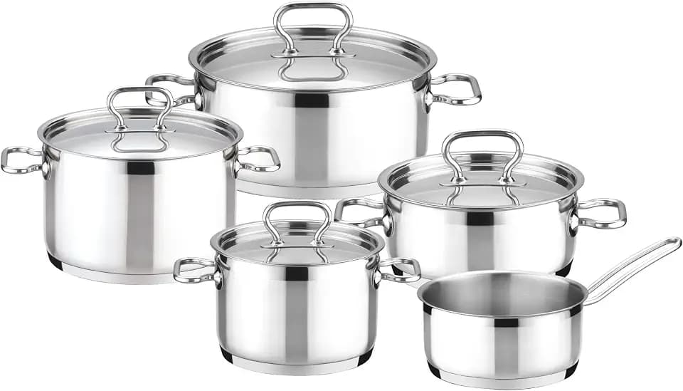 Tescoma Home Profi Kochgeschirr-Set aus Edelstahl, 9-teilig