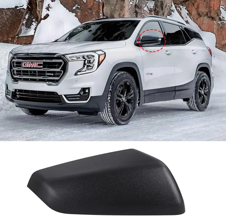 Right Passenger Side Exterior Mirror Cap Cover for 2018-2023 Chevy Equinox