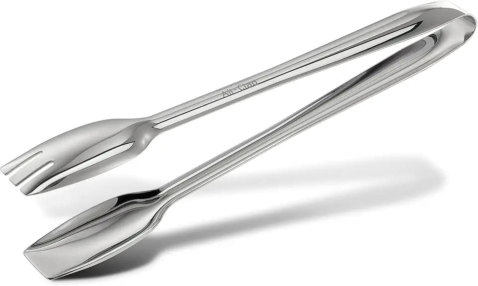 All-Clad Stainless Steel 9.5-inch Locking Tongs, Kitchen Tools
