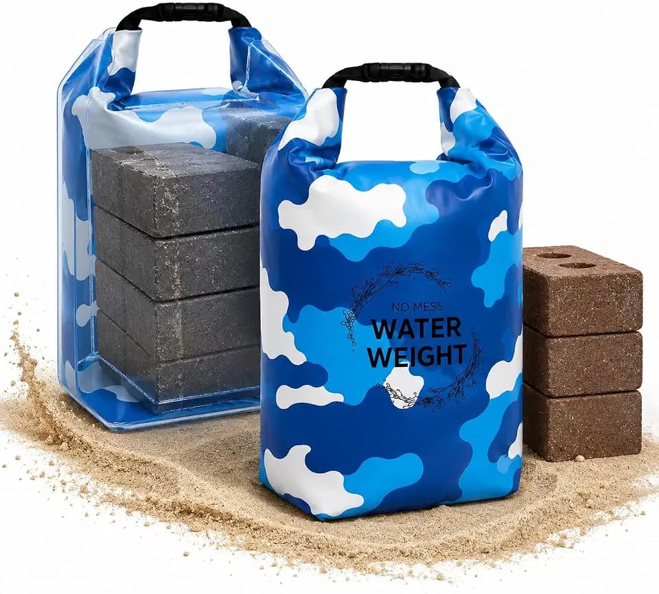 NO Mess Pool Ladder Weights (2X) Fit for Bricks NO Sand Needed Step Anchors