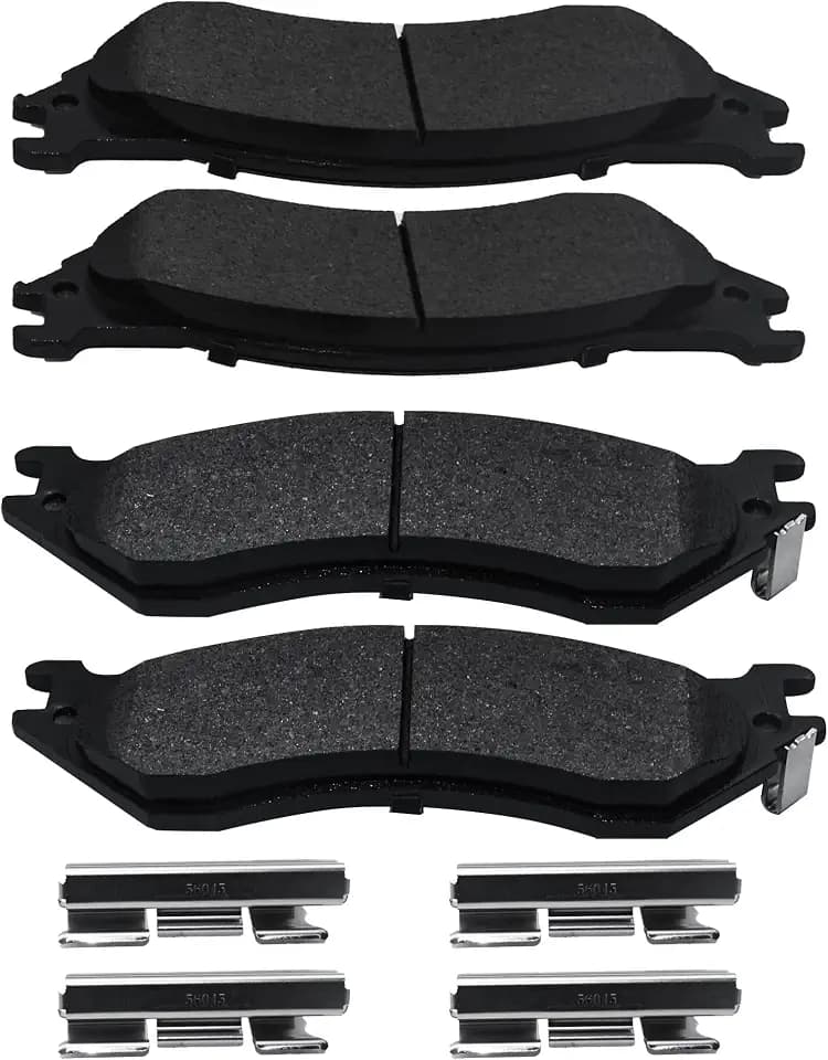 Brake Pads Rear Set Compatible with 2001–2007 Dodge RAM 1500 1997–2002 Lincoln Navigator Automotive Replacement Rear Brakes Semi-Metallic D1096
