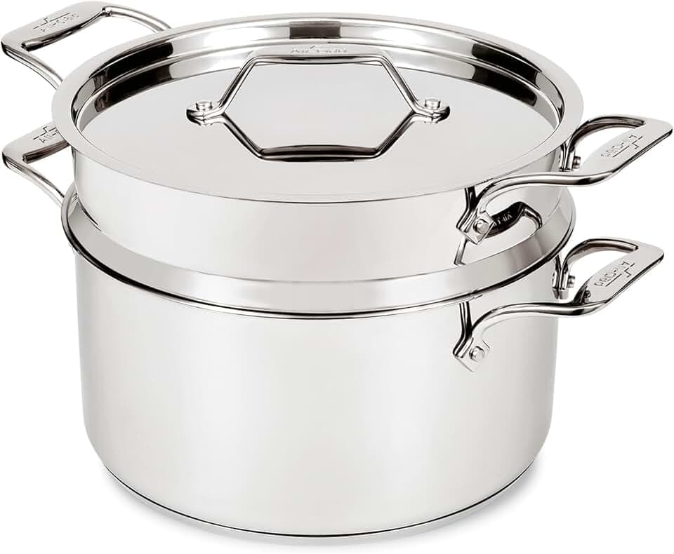 All-Clad Simply Strain 8 Qt. Multipot with Strainer Insert & Lid