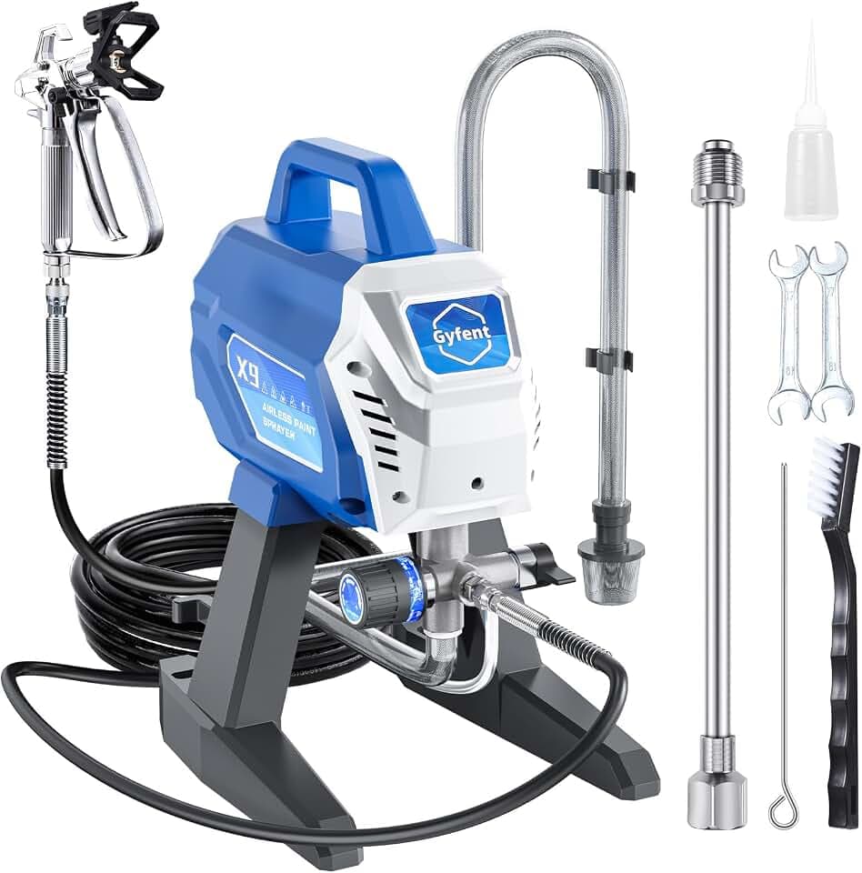x9 Airless Paint Sprayer, 650W 3000 Psi, 0.39 Gpm