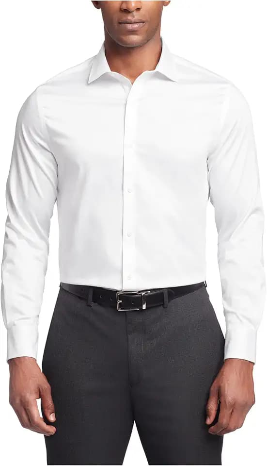 Tommy Hilfiger Mens Regular Fit Button Down Dress Shirt