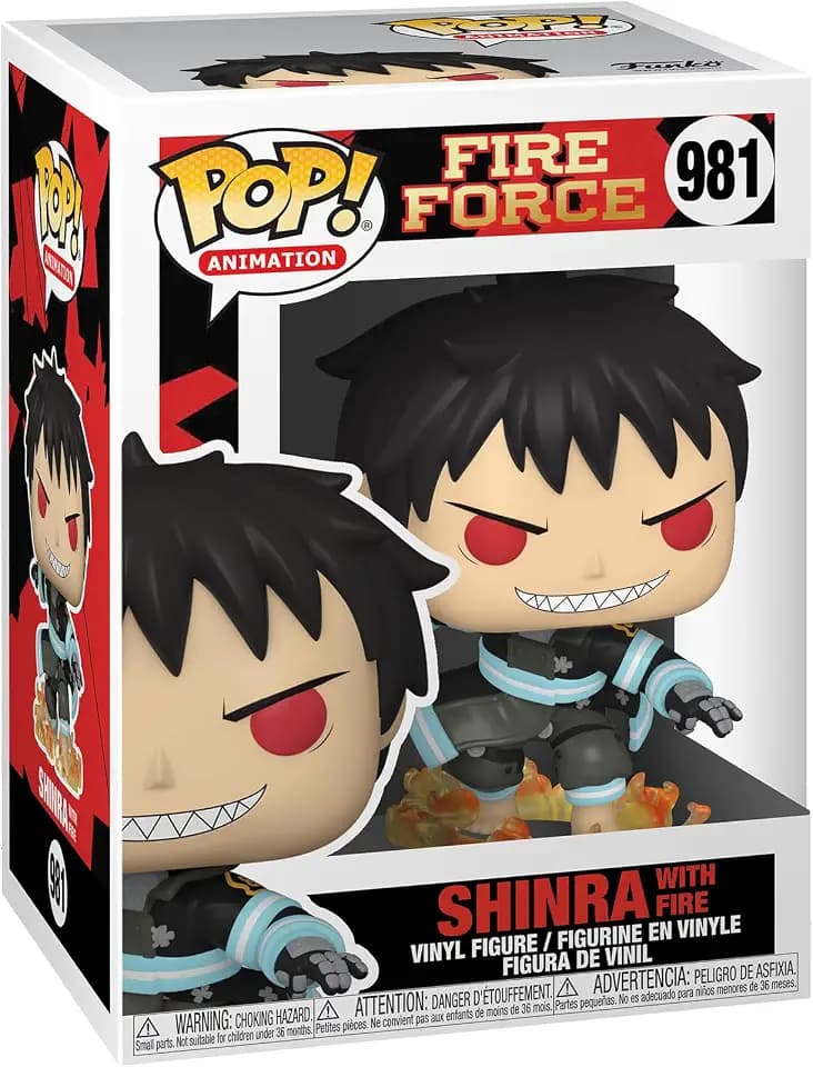 Funko Pop! Animation: Fire Force - Shinra Kusakabe mit Fire - Vinyl-Sammelfigur - Geschenkidee - Offizielle Handelswaren - Spielzeug Für Kinder und Erwachsene - Anime Fans - Modellfigur Für Sammler