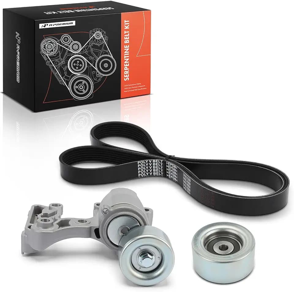 A-Premium Engine Serpentine Belt Drive Kit with Tensioner & Idler