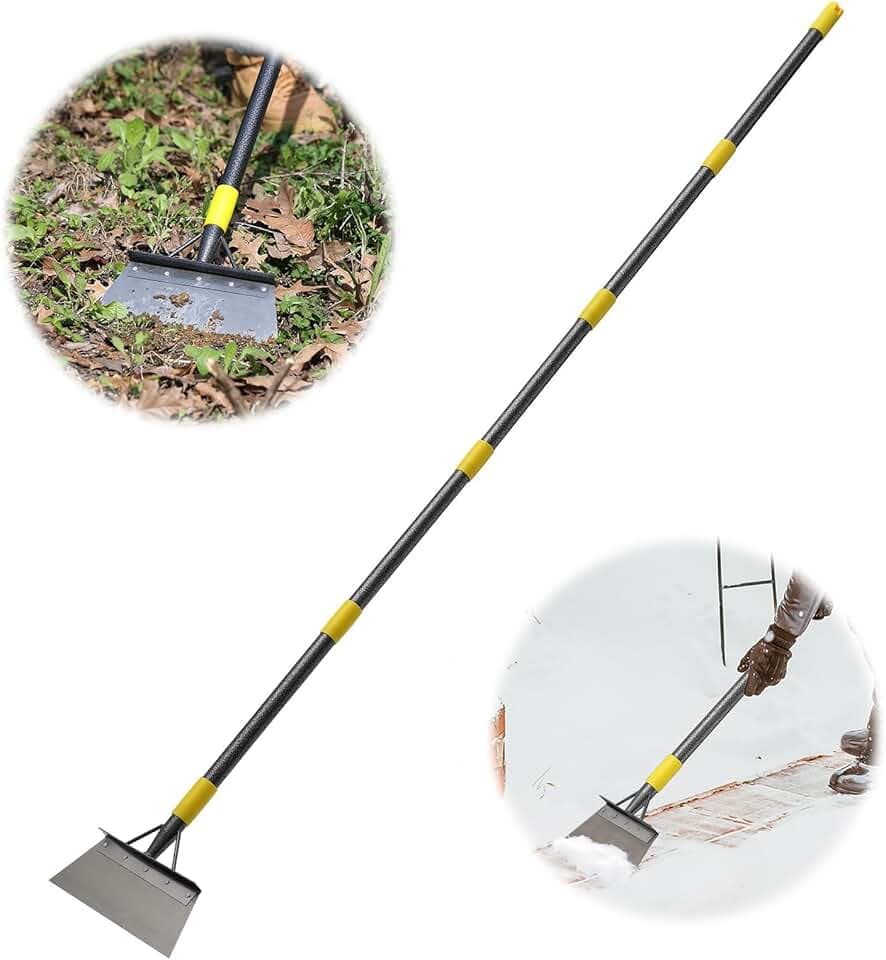 Reinigungsschaufel, Gartenkratzer für Unkraut, Moos und EIS, 163 cm