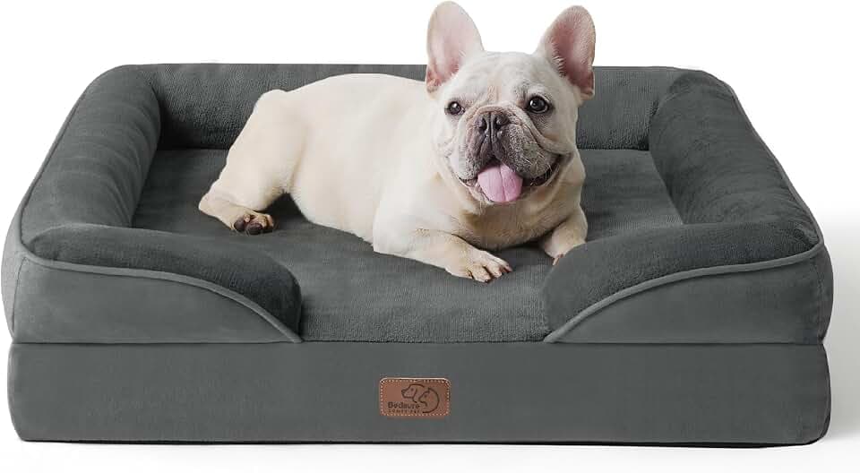 BEDSURE orthopädisches Hundebett ergonomisches Hundesofa, 71x58cm