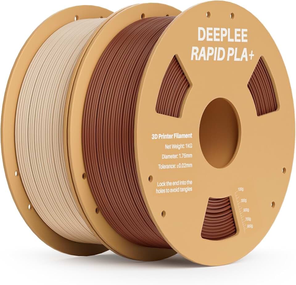 DEEPLEE Rapid PLA Plus Filament 1.75mm 2KG Beige/Braun