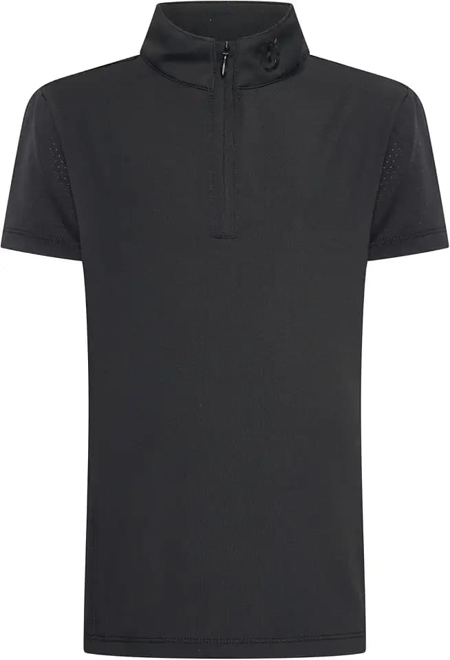 Imperial Riding Kinder Reitshirt IRH Jamy Mesh SS, Kurzarm Funktionsshirt mit Half-Zip und Stehkragen