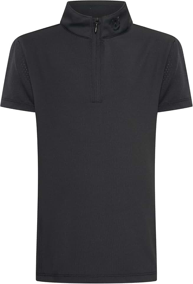 Imperial Riding Kinder Reitshirt IRH Jamy Mesh SS, Kurzarm Funktionsshirt mit Half-Zip und Stehkragen