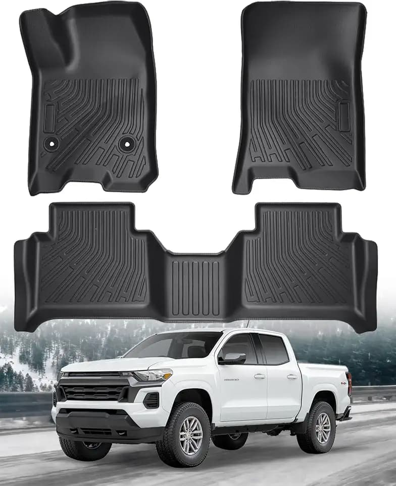 Floor Mats for Chevy Chevrolet Colorado/GMC Canyon Crew Cab 2023-2026