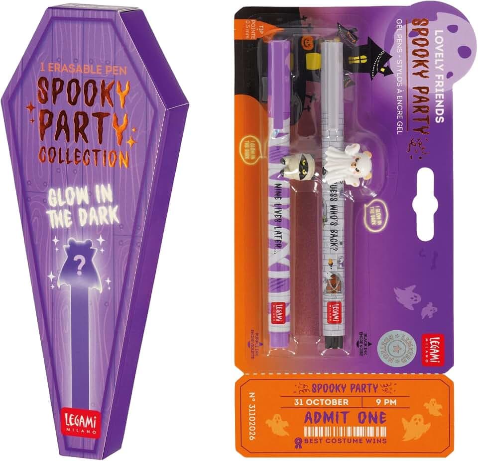 LEGAMI - Halloween-Set, 1 Erasable Pen Blind Box, 2 Lovely Friends Stifte